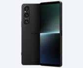 zwei xperia smartphones front und back übereinander, in schwarz